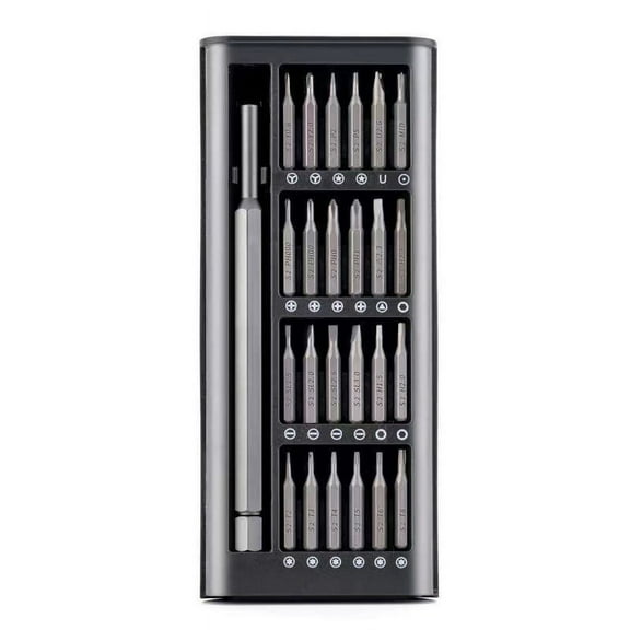 Tiny Screwdriver Set, 25 in 1 Mini Small Screwdriver Set with Magnetic Case for Glasses, PC, Computer, Watch, Electronic Repair Kit with Phillips, Flat, Hex, Torx, Pentalobe, Tri-Point, U-type