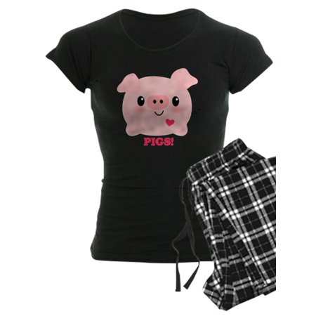 

CafePress - Kawaii I Love Pigs - Women s Dark Pajamas