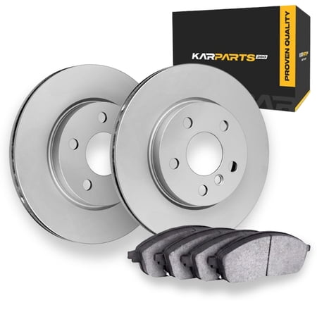 KarParts360 For Mercedes-Benz CLA35 AMG 2020-2026 Brake Rotor Set | Front | Plain Rotor Style