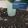 thumbnail image 6 of Hassch Patio Bistro Table - 35.43" Round Cast Aluminum Outdoor Dining Table with Umbrella Hole, Easy Clean & Assemble - Bronze, 6 of 10