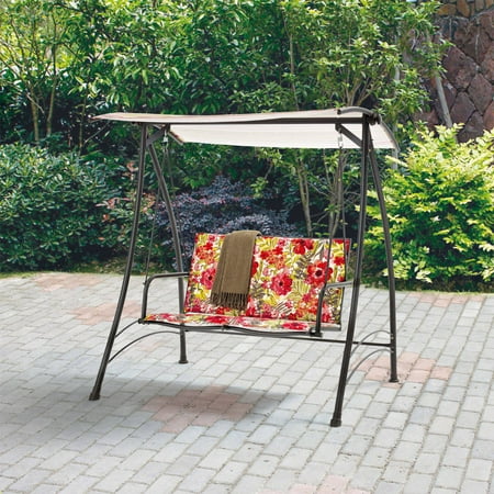 Mainstays 2-Person Padded Swing, Floral - Walmart.com