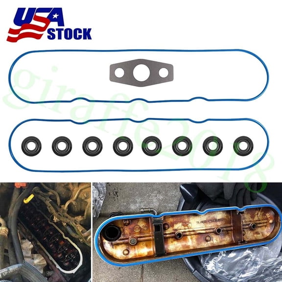 For 99-11 LS1 LS6 LS2 LS3 Valve Cover Rocker Arm Gaskets Seals w/ Grommets