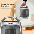 thumbnail image 6 of 1500W Space Heater, ETL Certified Ceramic Small Heater with Thermostat,Electric Portable Heater Fan for Home Dorm Office Desktop and kitchen,SILVER, 6 of 7