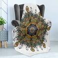 thumbnail image 4 of Mandala Soft Flannel Fleece Throw Blanket, Oriental Flower Pattern Several Exquisite Colors Cultural Bohemian, Cozy Plush for Indoor and Outdoor Use, 50" x 60", Multicolor, by Ambesonne, 4 of 5