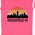 thumbnail image 4 of Inktastic Indianapolis Indiana Skyline Retro Boys or Girls Baby Bodysuit, 4 of 5