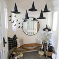 thumbnail image 4 of 2 x Black Halloween Witch Hats Halloween Party Hats Hanging Witch Hats with Rope Hanging Suitable for Halloween Role Playing Decoration Party Accessories, 4 of 5
