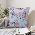 thumbnail image 6 of YFYANG Square Velvet Decorative Throw Pillow, 16"x16" Vintage Floral Textures Pattern Sofa Bed Cushion Pillows, 6 of 7