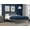 Gray, variant on Bowery Hill Contemporary Twin Spindle Solid Wood Platform Bed in White