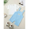 thumbnail image 6 of CARETOO Toddler Baby Boys Clothes Summer Outfit T-Shirt Jumpsuit Set Cotton Fabric Cute Solid Color, 6 of 14