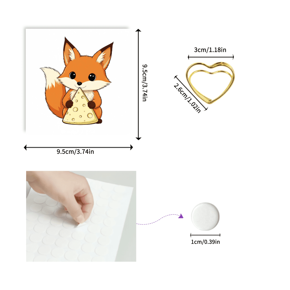 Cute Double-Sided Sticky Notes - 100 Pcs, Original 100 Unique Coloring & Note-Taking Patterns