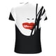 thumbnail image 5 of ICHUANYI Clearance Womens Summer Casual Printing V Neck Short Sleeve Loose Tops Blouses(Red, S) ICHUANYI WER2023081506838, 5 of 5