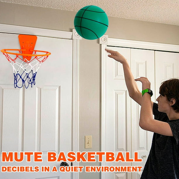 onlyliua Liquidación Silenciosa para Interiores, Baloncesto Silenciosa para Niños, Pelota Deportiva, Juguetes, Pelota de Esponja para Bebés, Marco