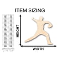 thumbnail image 2 of Unfinished Wood Baseball Pitcher Shape - Craft - up to 46" DIY 18" / 1/2", 2 of 3