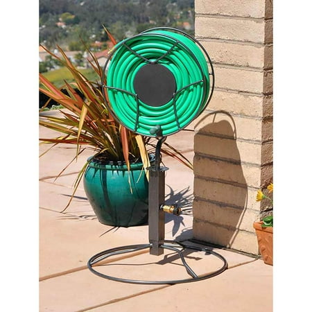 Yard Butler Steel Freestanding Outdoor 360 Swivel Hose Reel With Patio Base Canada Yard Butler Steel Freestanding Outdoor, Free Standing Garden Hose Holder Canada
