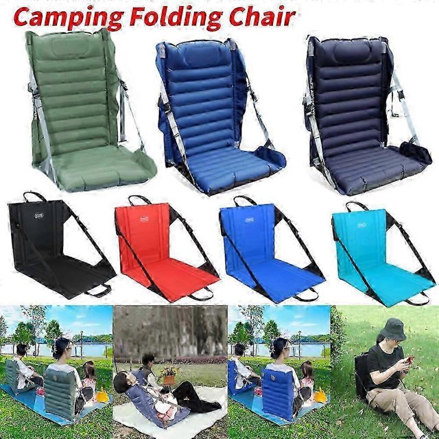 Chaise de Camping Gonflable Portable Pliable Siège Extérieur Multi-Angle Support Haute Résistance_Perfect Gift