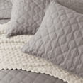 thumbnail image 3 of Exclusivo Mezcla Light Gray King Quilt Set, Box Pattern Ultrasonic Lightweight Bedspreads, Soft Coverlets Bedding Set with Pillow Shams, 3 of 6
