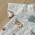 thumbnail image 5 of Kaprioy My First Easter Baby Boy Outfit Boys Eeaster Outfit Summer Short Sleeve Rabbit Prints Bowtie Romper Suspender Shorts 2PCS Outfits Clothes Set Gentlemen's Easter Suit, 5 of 7