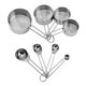 thumbnail image 1 of Tazas y s medidoras de acero inoxidable Utensilios para hornear de cocina Plata Sunnimix Cucharas medidoras tazas, 1 of 5