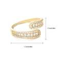 thumbnail image 4 of Minnieouse Anillo de apertura para mujer, anillos de moda de circón geométrico de cobre, decoraciones para novia, joyería para mujer, regalo de fiesta de Ropa, zapatos y accesorios Miscelánea Minnieouse AP014809-00, 4 of 6