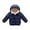Navy, variant on YYDGH Winter Toddler Baby Fleece Coat Solid Warm Jacket Baby Boys Girls Padded Fuzzy Coats Kids Zipper Plush Hooded Outerwear