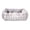 Gray, variant on Vibrant Life Small Bubble Faux Fur Orthopedic Cuddler Pet Bed, Black and White, 22" x 15"