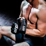 UFC Official Gloves - Mens XS Leather MMA Gloves with UFC Official Pro Competition Fight Gloves - 2 Piece