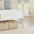 thumbnail image 6 of Rugerasy Twin Size Metal Daybed with Trundle,Pullout Trundle Bed Frame with Arched Headboard,Guest Sofa Bed with Steel Slat Support,No Box Spring Required,Easy Assembly,White, 6 of 9