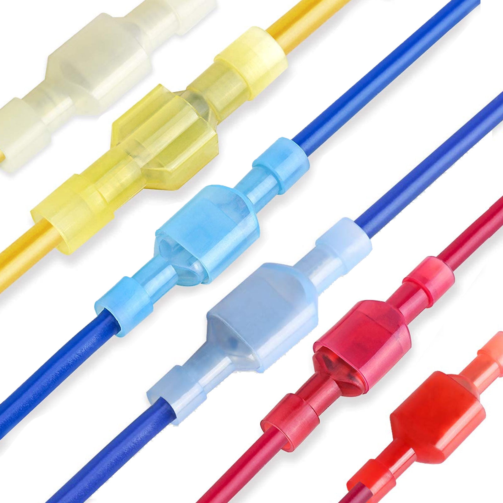 TSV 150pcs Electrical Insulated Terminals, Male and Female Spade Wire Crimp  Terminal Assortment Kit, Nylon Quick Disconnect Connectors Kit, Red  22-18AWG, Blue 16-14AWG, Yellow 10-12AWG - Walmart.com