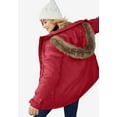 thumbnail image 2 of Ellos Women's Faux Fur Trim Parka Jacket, 2 of 5