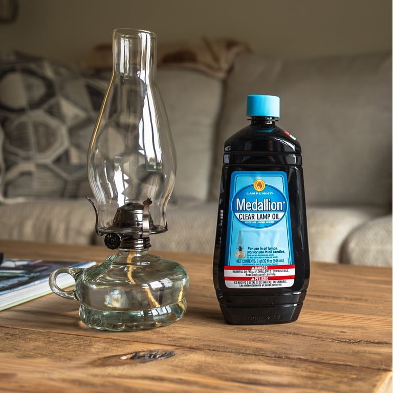 Lamplight Farms, Original Medallion Lamp Oil, 32-oz, Unscented