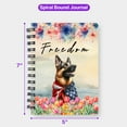 thumbnail image 5 of Freedom German Shepherd on Independence Day 4th of July Spiral Bound Journal Alsatian Dog Lover Gifts 5x7in Spiral Notebook - 01005, 5 of 5