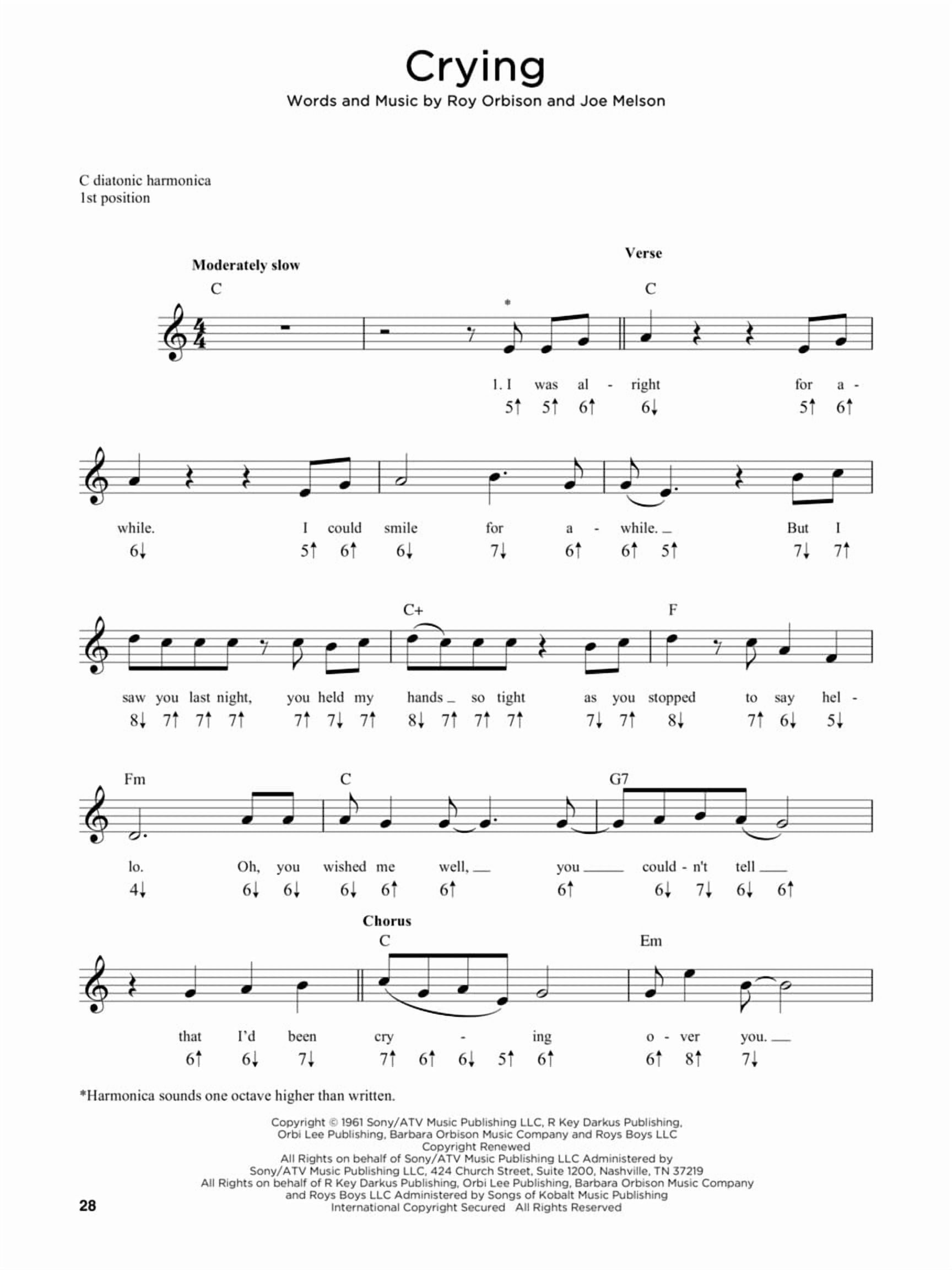 The Ultimate Harmonica Songbook Sheet Music for Beginners and Advanced Players 114 Songs in Blues, Rock, Pop and Folk Ea, (Paperback)