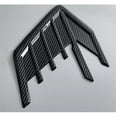 thumbnail image 3 of Yassdwbn Car Side Wing Fins Air Flow Fender Grill Intake Vent Sticker Carbon Fiber Look, 3 of 4