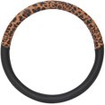 thumbnail image 2 of 15 Inches Car Steering Wheel Cover Dark Claybank Leopard Pattern Non-Slip Wheel Covers TPE Material for Most Car …, 2 of 7