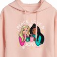 thumbnail image 3 of Barbie - Holidays & Christmas - Peace Love & Joy - Juniors Cropped Pullover Hoodie, 3 of 5