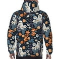 thumbnail image 7 of Sikiie Cute ghost in the flowers Men's Hoodie, Essentials Hoodie, Sweatshirt, Pullover Hooded Sweatshirt for Men-Small, 7 of 7