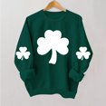 thumbnail image 4 of BUIGTTKLOP St. Patrick's Crewneck Sweathirts for Women Graphic Print Long Sleeve Shirts Casual Pullover Tops, 4 of 6