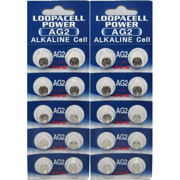 LOOPACELL 20 X AG2 Alkaline Button Cell Batteries