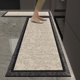 thumbnail image 1 of Granjero Gordo Alfombrilla de baño antideslizante de felpa mullida, accesorio de decoración para baño, 15 x 47 pulgadas (beige), 1 of 4