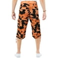 thumbnail image 2 of X RAY JEANS Mens Belted 18" Inseam Below Knee Long Cargo Shorts, Orange Camo, 33, 2 of 5