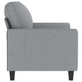 thumbnail image 2 of vidaXL 2-Seater Sofa Light Grey 120 cm Fabric, 2 of 5