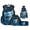 Blue Axolotl-A, variant on Yuyamidu Blue Axolotl 17 Inch Kids School Backpack Set, 4 Piece Flap Backpack with Lunch Bag, Pencil Case and Water Bottle Holder, Lightweight 600D School Bag for Elementary and Middle School