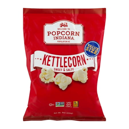 (4 Pack) Popcorn Indiana Kettle Corn Sweet & Salty, 8.0 (Best Gourmet Popping Corn)