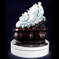 thumbnail image 1 of Base giratoria del soporte de la giratoria del soporte de exhibición 2x ​​para 3D de la torta Macarena Soporte de exhibición giratorio 360, 1 of 8
