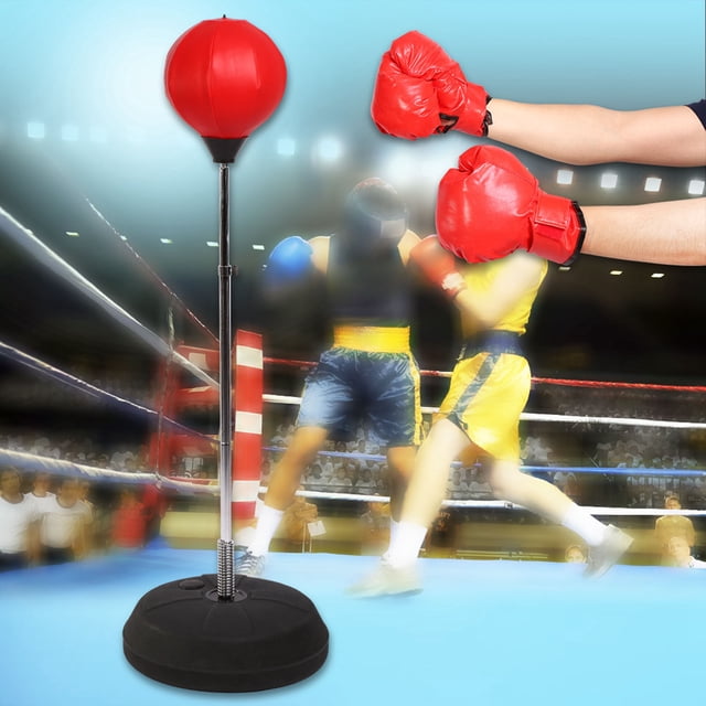 Punching Ball Stand Estable Spring Rode Speed Entrenamiento De Entrenamiento Bolsa De Boxeo Para Adultos