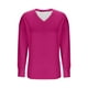 thumbnail image 3 of HongQid Plus-Size Shirts for Women Trendy V Neck Tops Oversized Long Sleeve Tees Dressy Pullover Tunics, 3 of 4