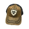 thumbnail image 6 of M&F Western Products 15227133 Ariat Mens Distressed Oilskin Logo Cap - Black, Brown, 6 of 6