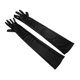 thumbnail image 1 of Guantes largos, manoplas, elegantes, protección solar, antideslizantes, hasta el codo. Negro, 1 of 9