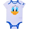thumbnail image 4 of Disneys Donald Duck Bodysuit and Cap Bundle, Play or Nap Onesie, Baby's Romper Set, Size 3M White, 4 of 4