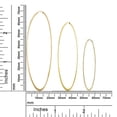 thumbnail image 4 of Bling Jewelry Womens Timeless Minimalist Hoop Huggie Earrings Gold Plated 2-3mm Various Sizes, 4 of 4